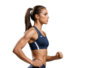 atleta de perfil